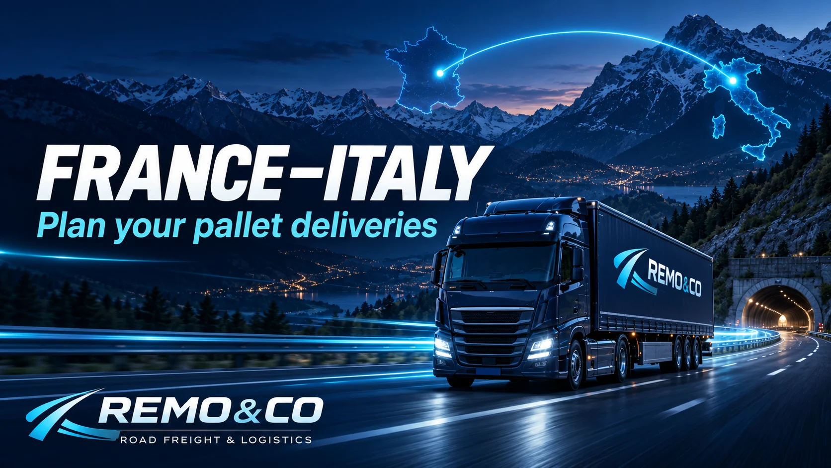 France–Italy pallet freight in autumn 2026: plan around Alpine night closures