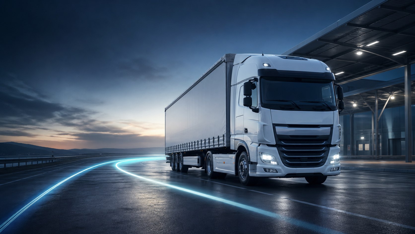 Semi-trailer for dedicated freight loads.